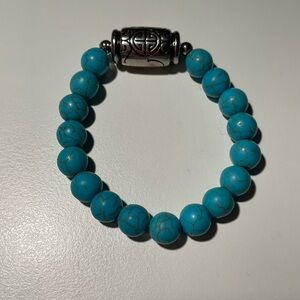 Blue Bracelet with silver